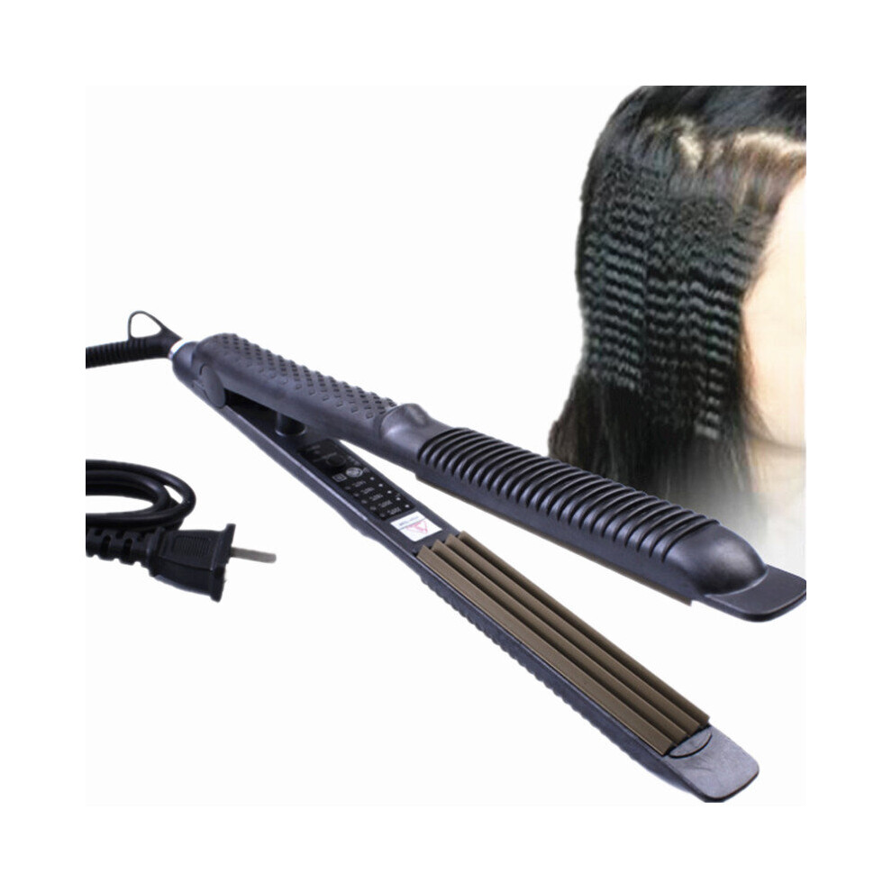 Wejoy Corrugation Flat Iron Hair Straightener Professional Straightening Irons Corrugated Hair Curler Crimping Corn Perm Curling Iron