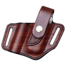 Flashlight Leather Sheath Multi-tool Sheath EDC Pocket Organizer Holster Pouch Bag Pocket Outdoor Hunt Camp Carry Flashlight Use