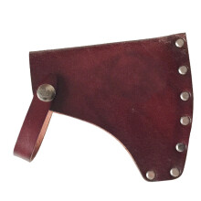 Leather Brown Axe Sheath Outdoor Camping Handmade Rivet Decoration Soft And Comfortable To Keep Sharp Axe Axe Protection Tool