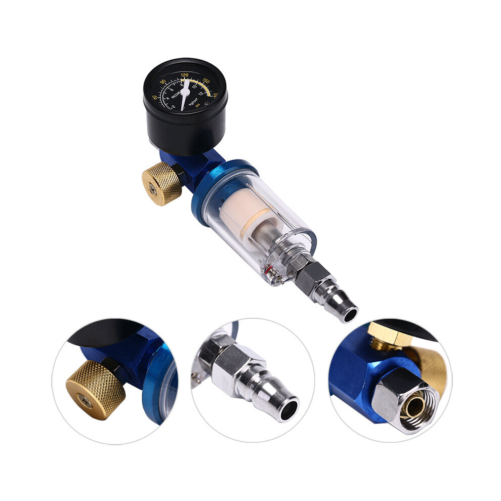 Pneumatic Spray Gun Pressure Gauge Oil Water Separator Paint Spray Gun Regulating Valve In-Line Water Trap Filter Air Filter 5063131294866