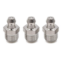 Uxcell 3pcs M10 x 1 Stainless Steel Motorcycle Car Straight 45 Degree 90 Degree Grease Nipple Fitting, 3 Pack