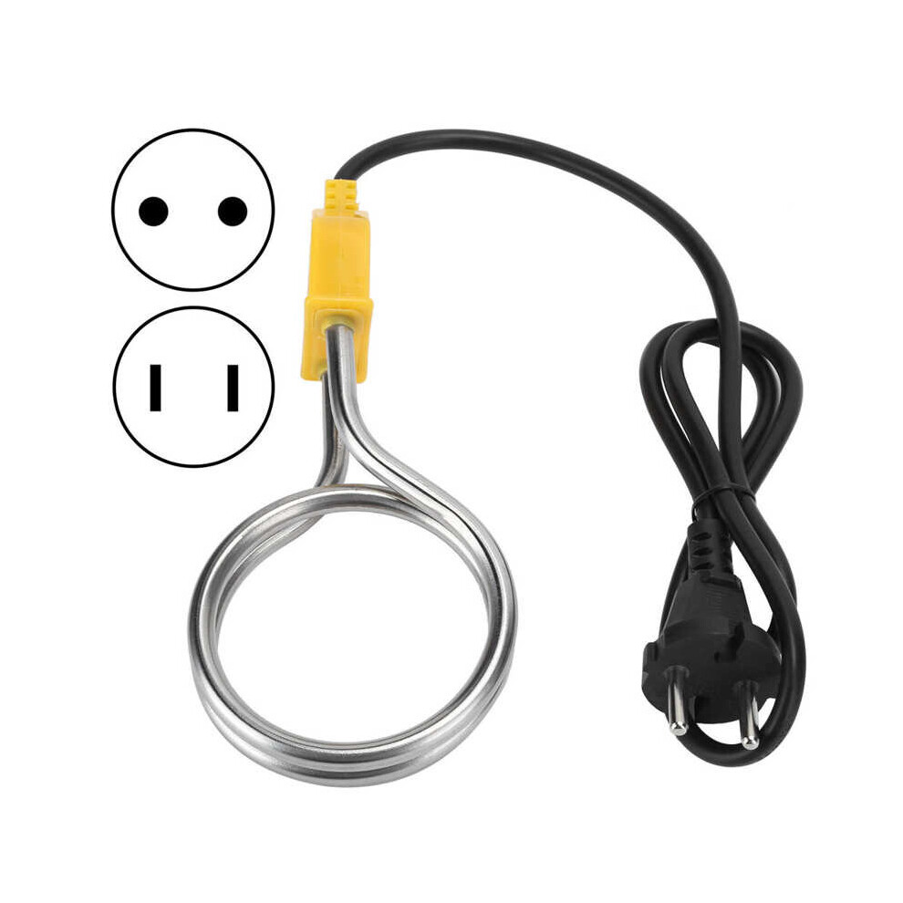 Chauffe Eau Electrique 1200W Stainless Steel Immersion Heater Portable Boiler Water Heating Rod For Home Travel Household 5063131174465