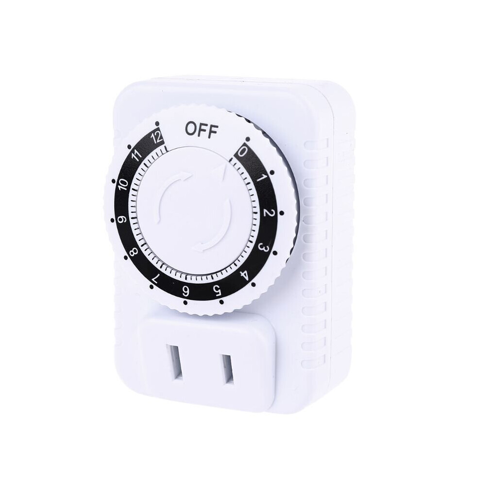 Ac 110V/220V 12 Hour Mechanical Us Plug Switch Timer Socket For Home Appliances Control Motorcycle Charging Timer 10A 1200W 5063131980738