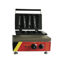 Commercial Non-stick 4pcs D-Cake Penis Waffle Maker 110v 220v Electric Big cock Waffles On a Stick Machine Baker Iron