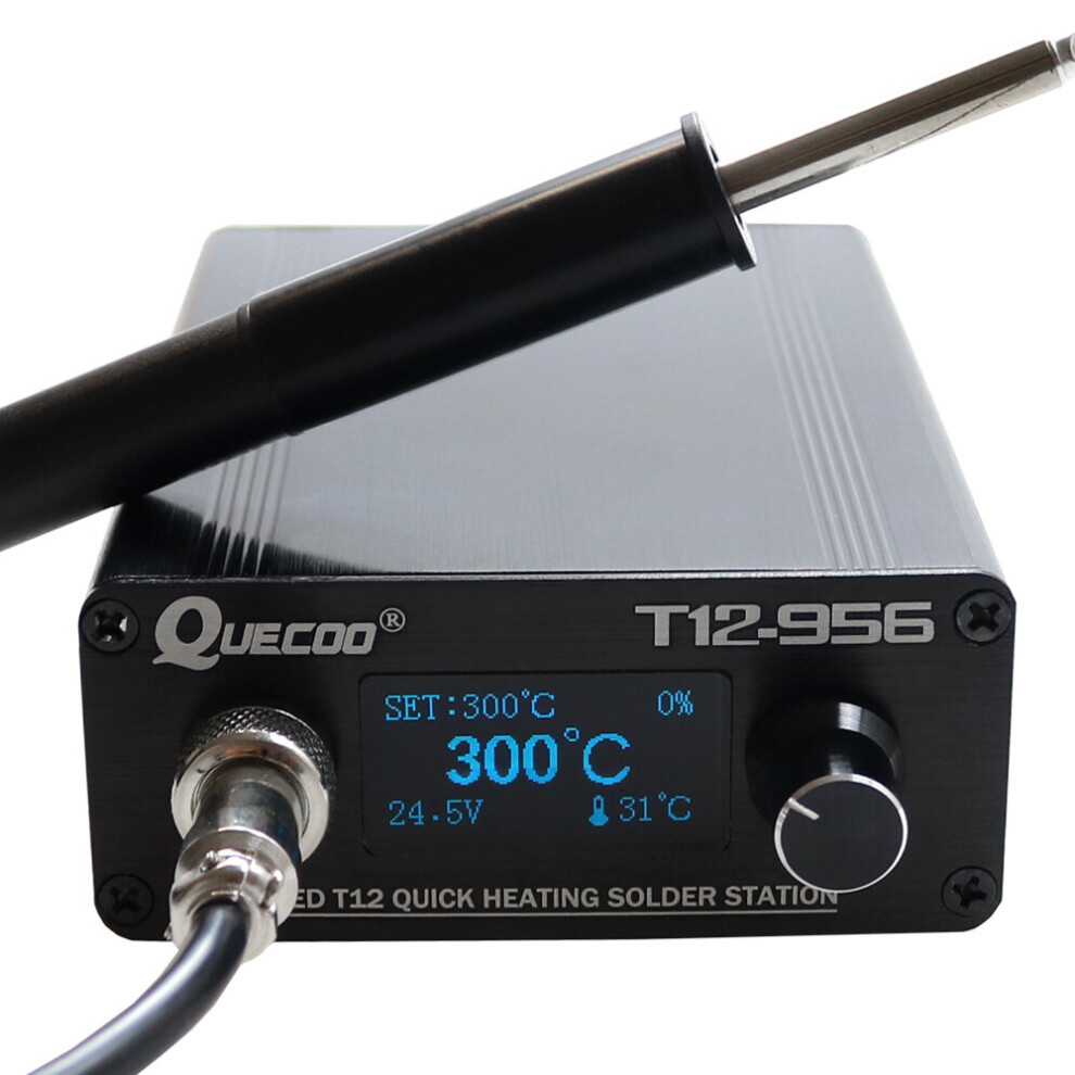 T12-956 Oled-Stc 1.3 Inch Digital Display Soldering Station Big Screen With T12-P9 Plastic Handle And K Solder Iron Tip 5063131241259