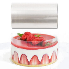 1 Roll Cake Surround Film Transparent Cake Collar Kitchen Cake Chocolate Candy For Baking Durable 8cm*10m/10cm*10m