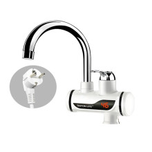 Instant Electric Water Heater Temperature Display Cold Water Heating Kitchen Hot 3000W Water Heater with LED EU Plug