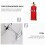 1pc Wall Mounted Fire Extinguisher Hanger Iron Fire Extinguisher Rack for Home 7