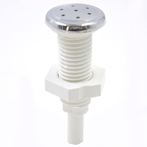 7-hole screw straight bubble nozzle, spa Air bubble jet with Chrome plating, ABS face and practical 1