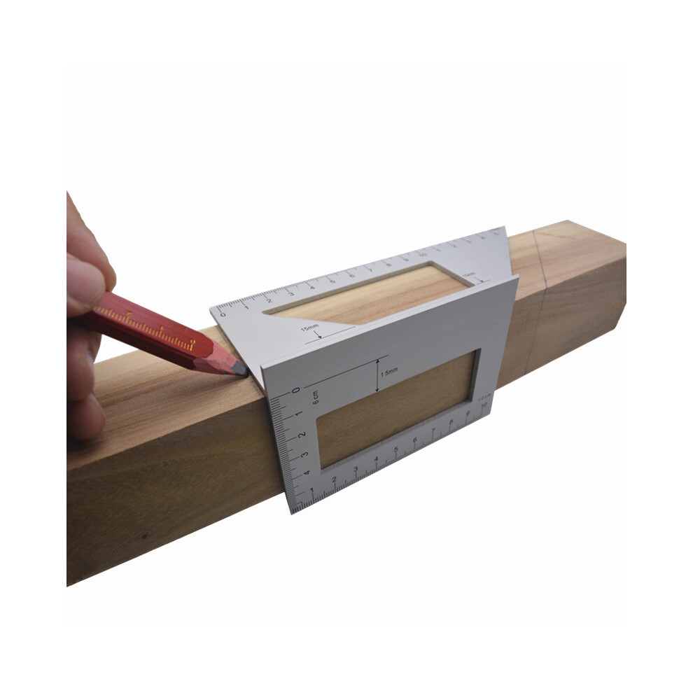 Metric Gauge Measuring Gauge Woodworking 3D Mitre Angle Measuring Square Size Measure Tool Gauge Ruler Tools 5063131272543