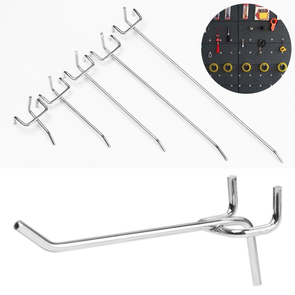 5Pcs/Lot Metal Grid Wall Storage Racks Pegboard Hooks Display Hooks Retail Shop Peg Goods Shelf Panel Hang Fits Workshop 5063131181203