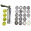 Biscuit Press Set Cookie Maker Machine Kit Stainless Steel 20 Discs 4 Icing Tips Spritz Dough Biscuits Making Tools xqmg Cookie 5