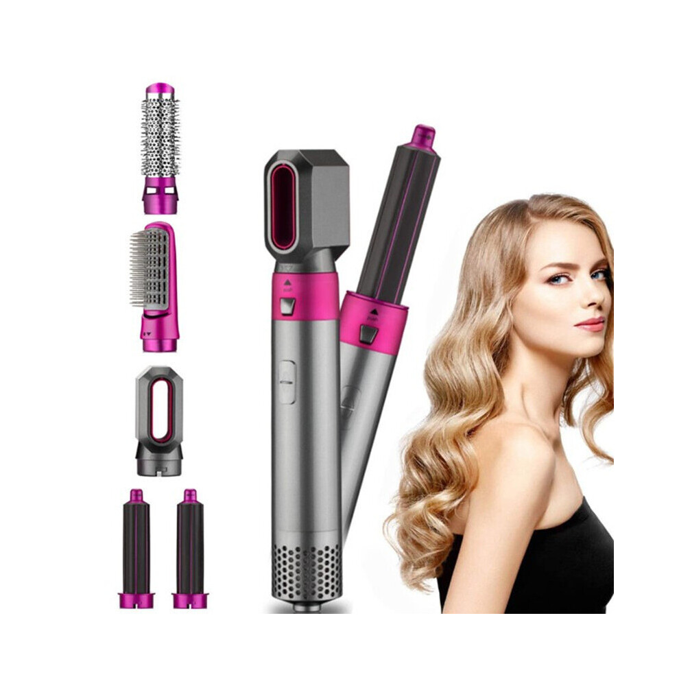 Wejoy 5 In1 Electric Hair Dryer Brush Hot Air Comb Hair Curler Styler Volumizer Negative Ions Straightener Barber Salon Blow Dryer Kit