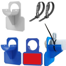 2Pcs Swimming Pool Pipe Fixing Holder Mount Supports Pipes 30-38mm Intex Incoming Above Ground Water Hose Bracket with Cable Tie