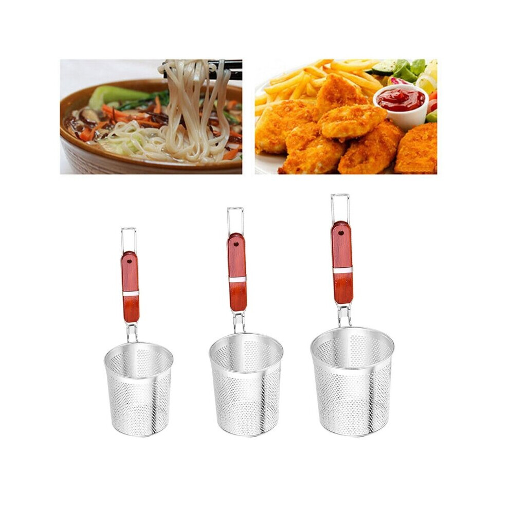 Perfect for straining Noodles Pasta Basket Stainless Steel Kitchen Home Cooking-image-OPC-PBNKS98-NEW