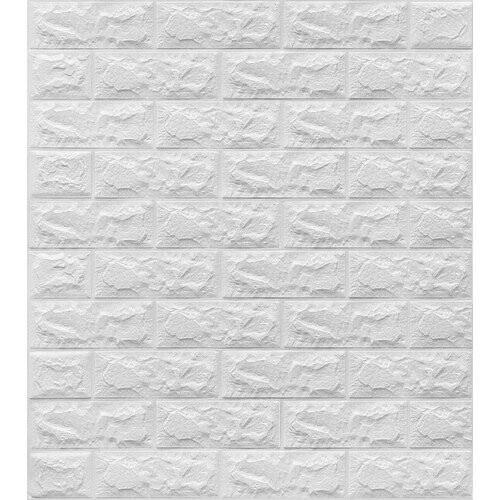 Colored Walls Self Adhesive Flexible Sponge Brick Pattern White Wall Panel 1