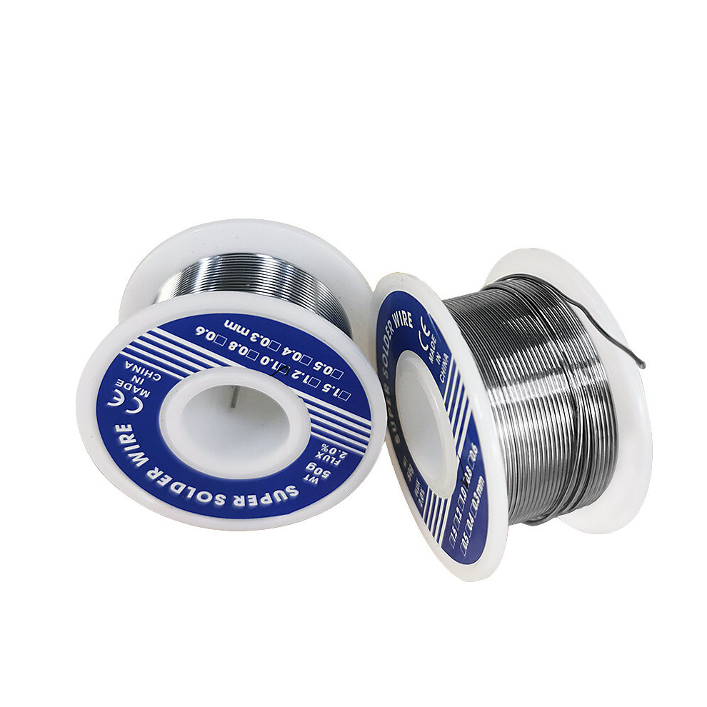 0.8Mm 1.0Mm 20G 50G 100G Soldering Tin Wire Tin Melt Rosin Core Solder Soldering Wire Roll No-Clean Flux 2.0% 5063131241440
