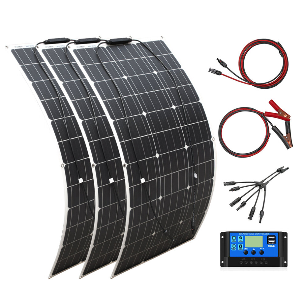 Flexible Solar Panel 100W 300W 18V Solar Energy Generator Power Bank Camping Car Battery Charger System Solar Panel Kit 200W 5063131291759
