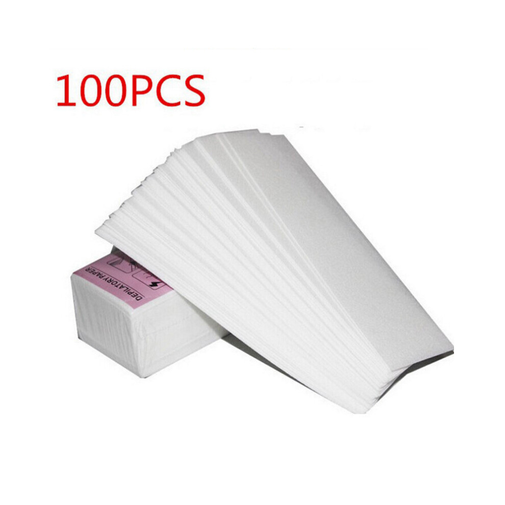 Wejoy White 100Pcs Removal Nonwoven Body Cloth Hair Remove Wax Paper Rolls High Quality Hair Removal Epilator Wax Strip Paper Roll