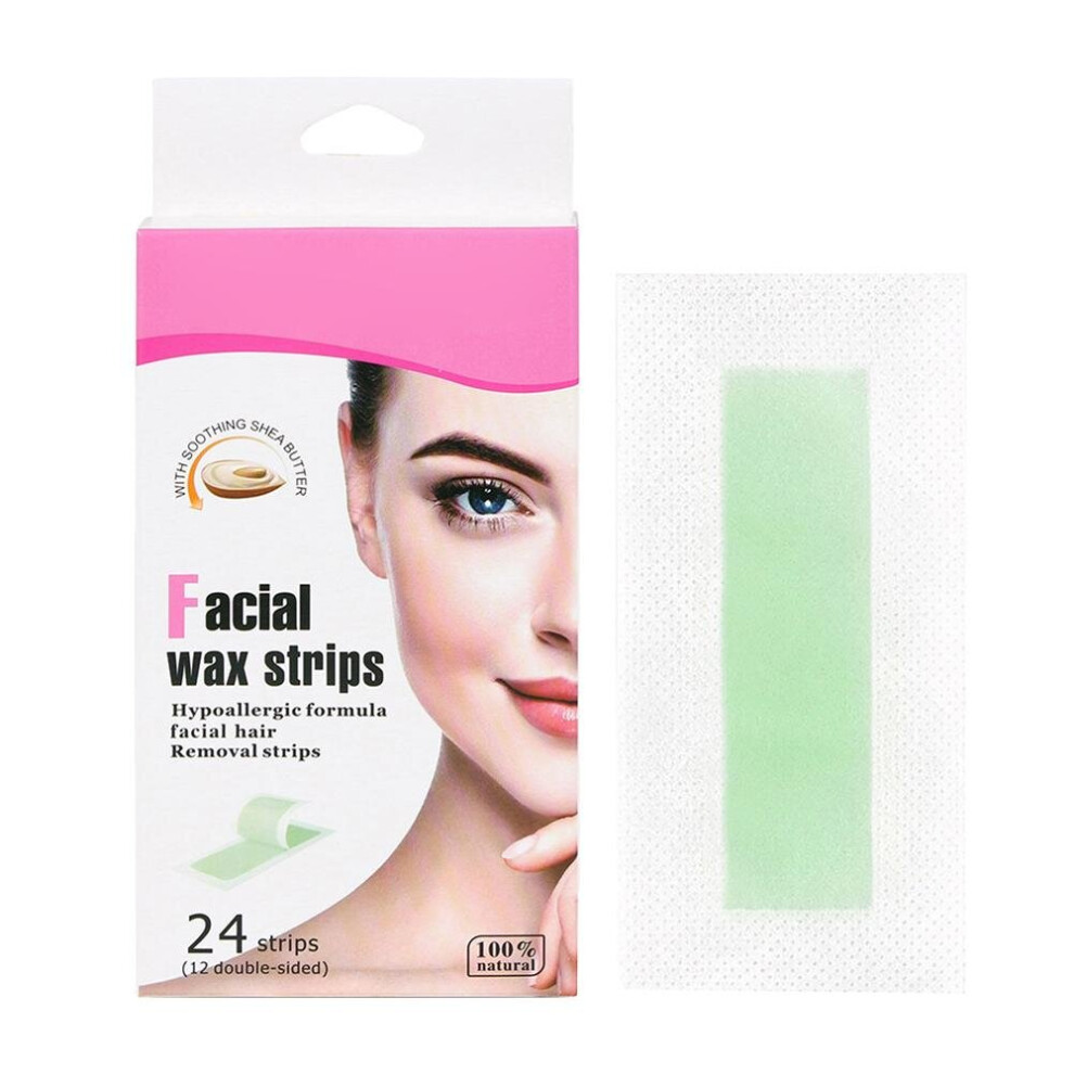 Wejoy 24Pcs Summer Professional Hair Removal Wax Strips For Depilation Double Sided Cold Wax Paper For Bikini Leg Body Face Useful