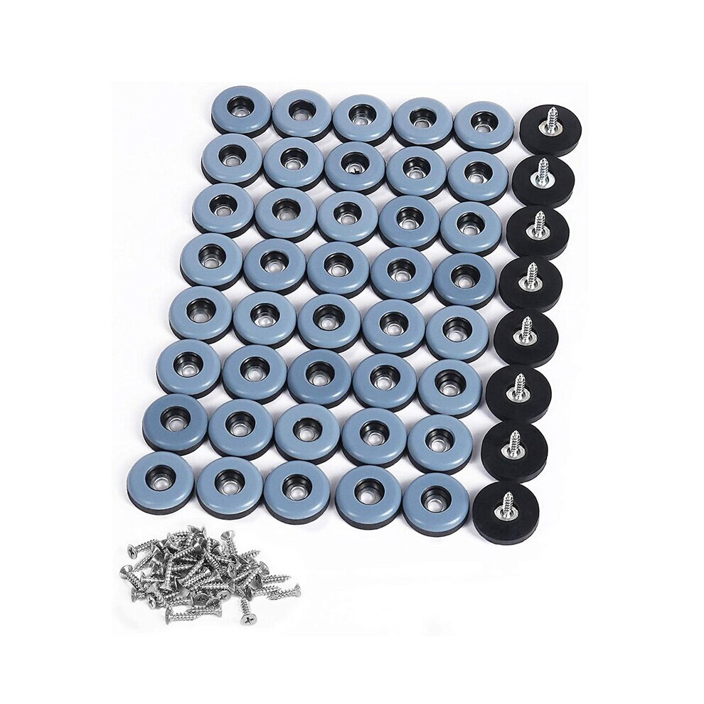 48Pcs Furniture Gliders Ptfe Easy Moving Sliders With Screw Floor Protector For Tiled Hardwood Floors(25Mm Round) 5063131174878