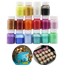 16 Colors Edible Gold Powder Mousse Cake Fondant Macaron Chocolate Glitter Powder Silver Powder Color Decor Kitchen Baking Tools