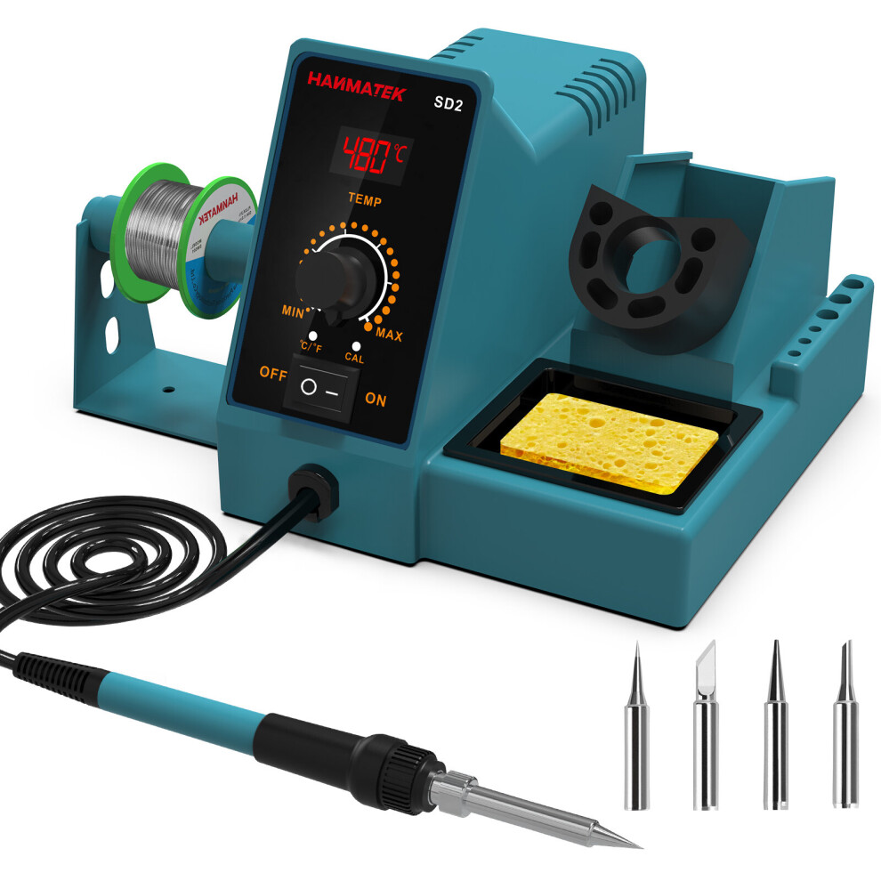 Hanmatek Sd1/Sd2 Digital Display Soldering Station Household Constant Temperature Adjustable Anti-Static Welding Set 60W 5063131241488