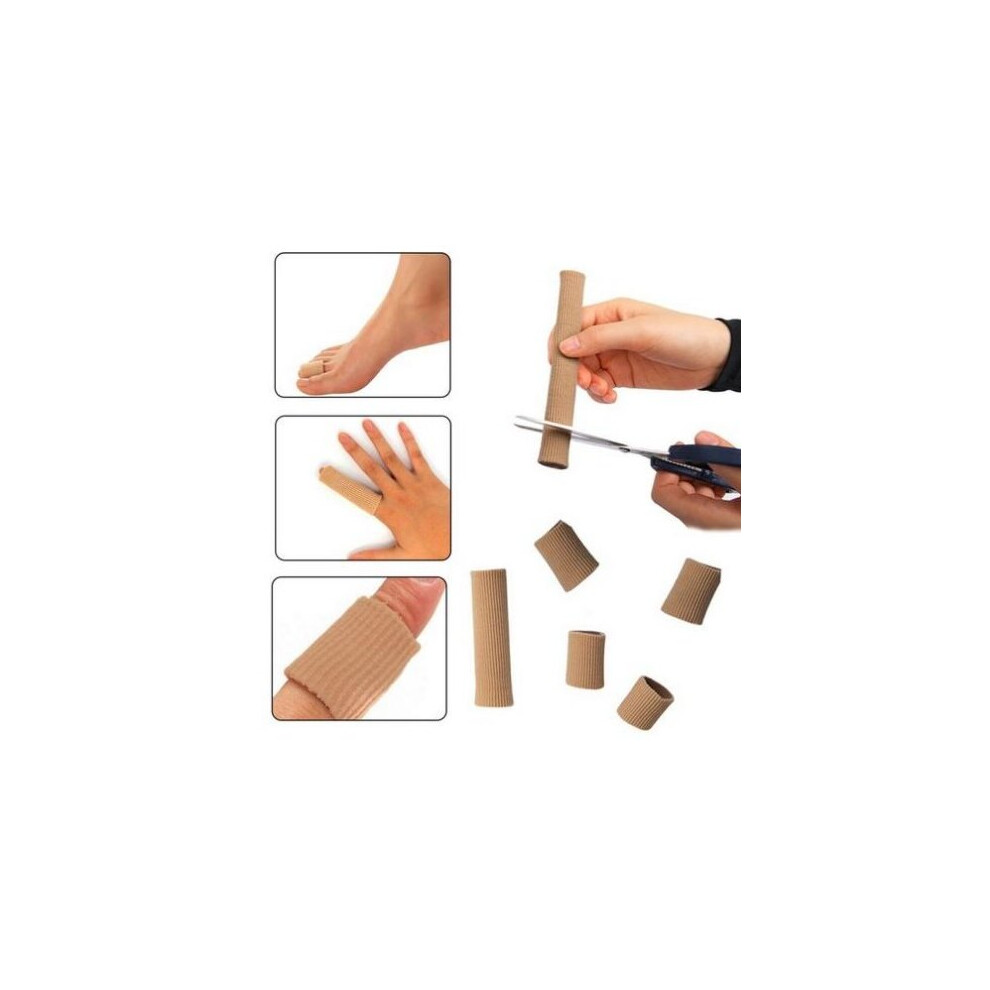 Wejoy 15Cm Fabric Gel Tube Bandage Finger Toe Protectors Feet Pain Relief Corns And Calluses Tube Bunion Guard 2Pcs/Lot