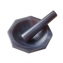 1pc ID 30mm to 130mm Natural Agate Mortar with Grinding rod?Laboratory wear resistant mortar with Agate Grinding Pestle