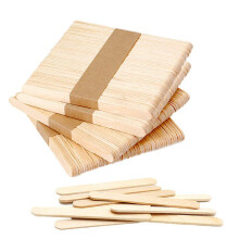 25/50pcs Woodiness Popsicle Sticks Natural Wooden Pop Wood DIY Frozen Stick Confection Ice Cream Sticks Popsicle Accessories