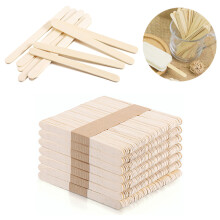 50pcs Popsicle Sticks Pure Natural Wooden Pop Wood Hand Crafts Art Ice Cream Sticks Popsicle Accessories