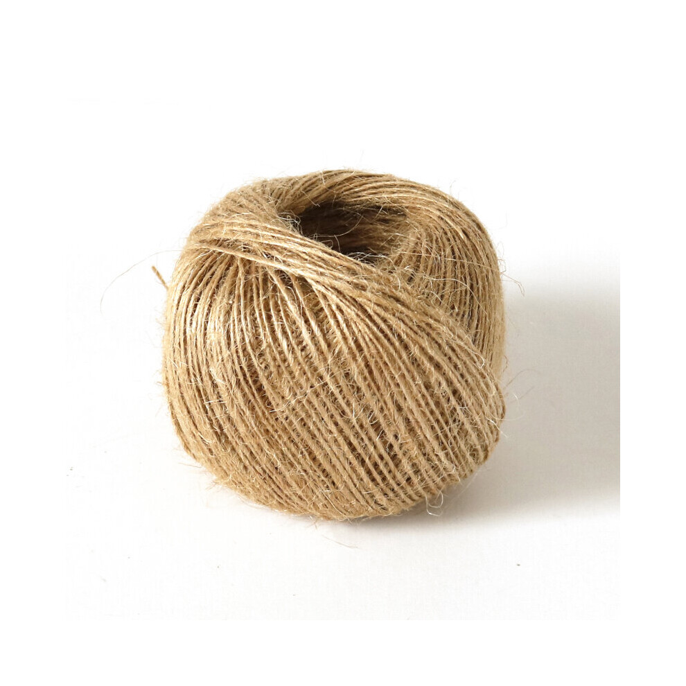 30M 100M Natural Hemp Yarn Multi Thickness Rustic Wedding Twine Bakery Twine Gift Wrapping String Jute Rope Hessian Cord 5063131265866