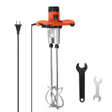 2500W 220V Electric Mixer Mixing Machine Paint Putty Cement Concrete Double Rod Hand-held Electric Mixer 6 Speed Adjustable