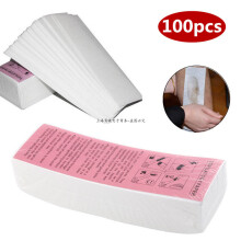 New 100pcs / pack Removal Nonwoven Body Cloth Hair Remove High Quality Wax Paper Rolls Hair Removal Epilator Wax Strip Paper
