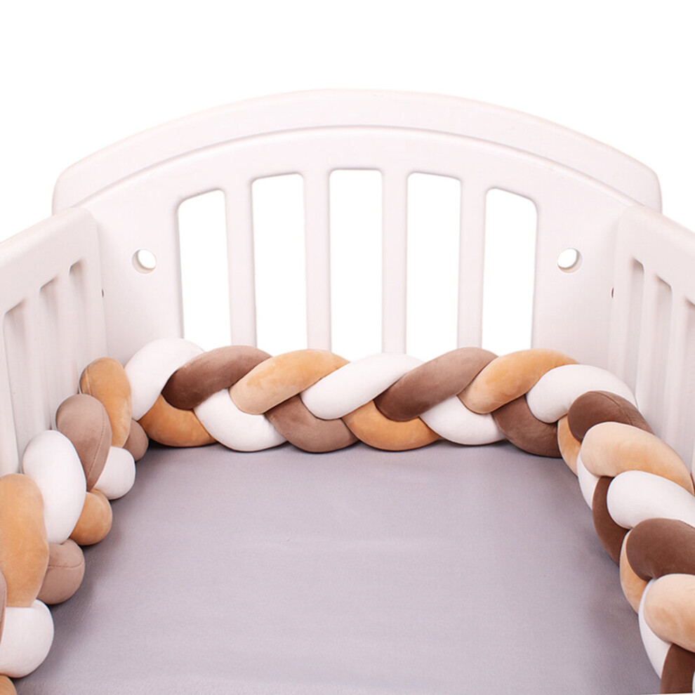Baby Bed Bumper Infant Cradle Pillow Cushion Braid Knot Bumper Crib Bumper Protector Room Decor Tresse Tour De Lit Bebe 3M Wejoy