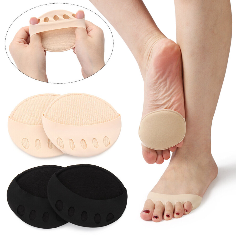 Wejoy Yellow 1Pair Honeycomb Non-Slip Toe Socks High Heels Invisible Forefoot Half Pad Pain Relief Foot Care Insoles Shoes Accessories