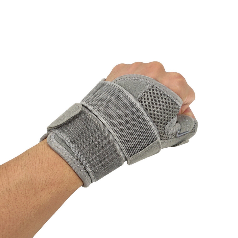 Wejoy Gray Thumb Wrist Brace Wraps Carpal Tunnel Arthritis Tendonitis Sprain Wristband Wrist Support Bandage Sports Gym Hand Protector