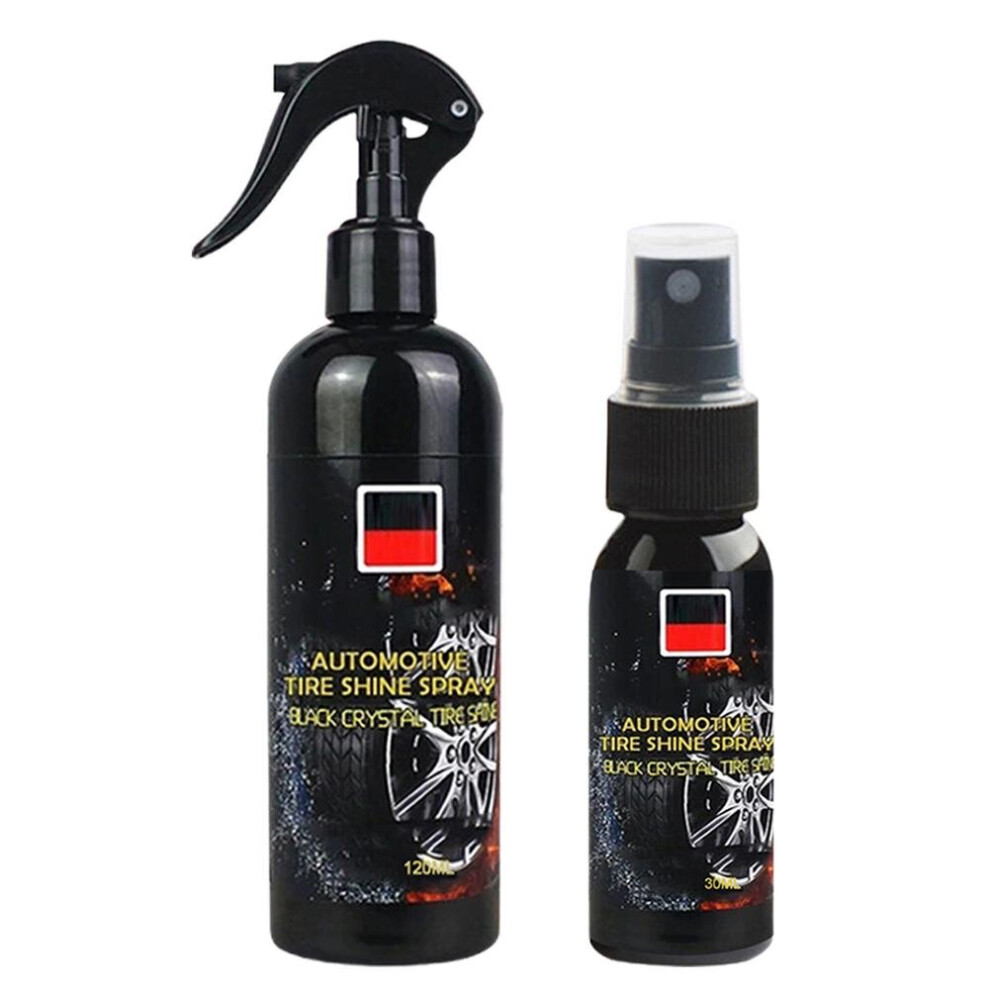 Car Tire Shine Tyre Gloss Spray Tire Glazing Keep Tire Rubber Protective Auto Tires Coating 120Ml Car Tyre Wax Tire Polish Black 5063131241617