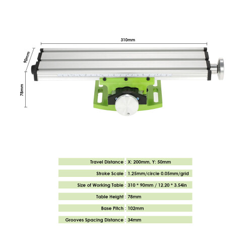 Mini Milling Machine Work Table Cross Slide Bench Drill Press Vise Fixture Tools Milling Vise Machine for Bench Drill Stand 2