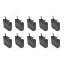 10pcs EU Plug Electrical Outlets EU CN US To BR Brazil Socket EU Plug Converter Travel Power Adapter Outlet Socket