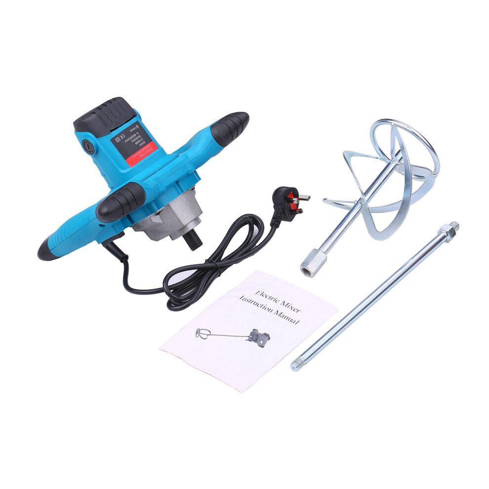 220V 2100W Handheld Electric Mixer Electric Cement Mixer Stirrer Mixer Concrete Mixer For Mortars Paint Mud Grout 800Rpm 5063131276442