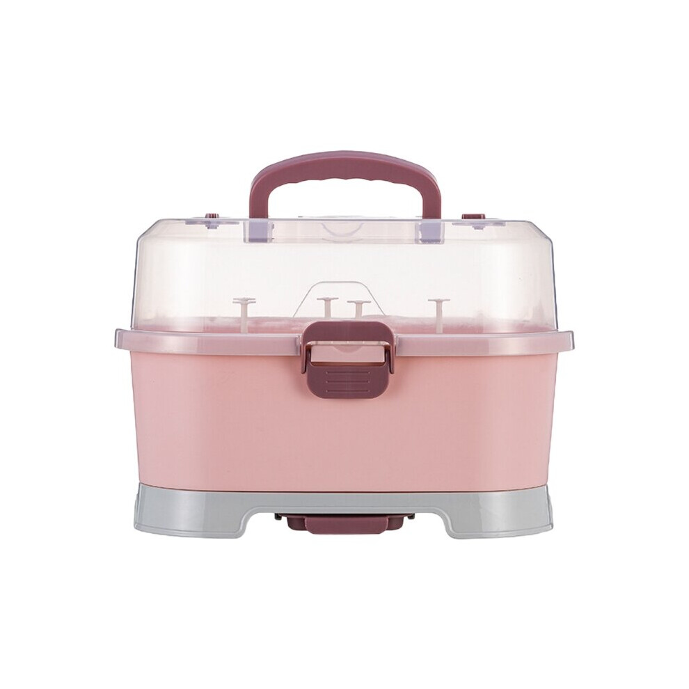 Baby Feeding Bottle Drying Rack Newborn Baby Nursing Bottle Storage Box Dustproof Tableware Cupboards Container Wejoy
