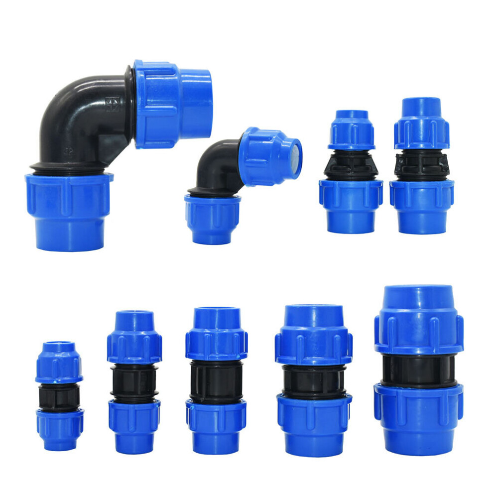 20/25/32/40/50Mm Pe Pipe Quick Connector Elbow Reducing Water Pipe Joint Plastic Pvc Fittings 5063131262544