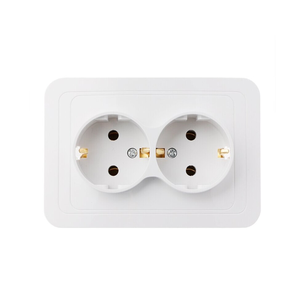 220V/16A 118X80mm Eu Double Ground Socket Household Industrial Power Outlet 5063131292046