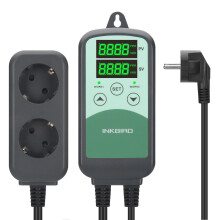 Inkbird ICC-500T S01 Digital Programmable CO2 Controller with High/Low Alarm with Alarm for Ventilation System,HVAC Equipment