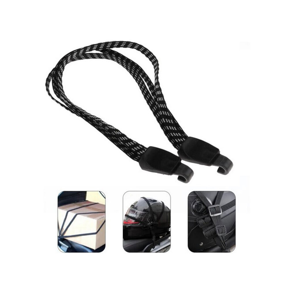 Bungee Elastic Cord Strap Carabiner Hook Clips Luggage Rope Tie Down Bike Car Storage Accessories 5063131266122