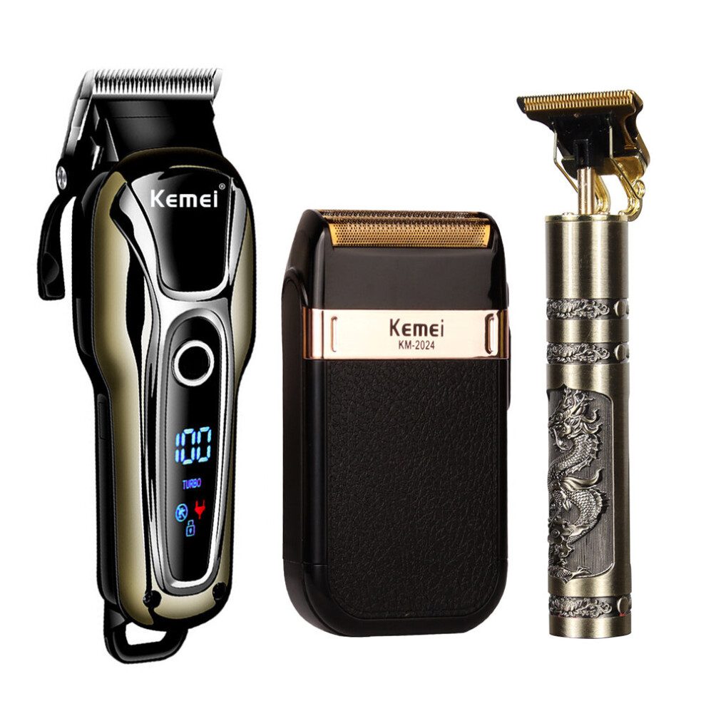 Wejoy Weasti Professional Barber Hair Clipper Rechargeable Electric T-Outliner Finish Cutting Machine Beard Trimmer Shaver Cordless