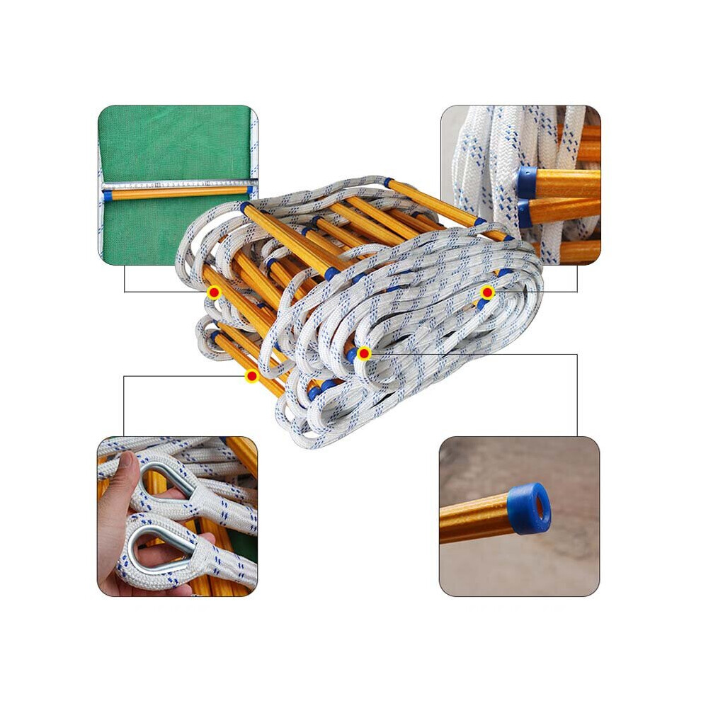 Rope Ladder Escape Ladder Home Lifeline Ladder Outdoor Round Nylon Soft Ladder Home Climbing Engineering Aerial Work Ladder 5063131276732