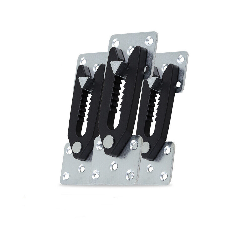 2Pcs Furniture Hinge Sofa Connector Hasp Alligator Clip Joint Snap Link Sectional Sofa Connection Fastener Metal Accessories 5063131213553