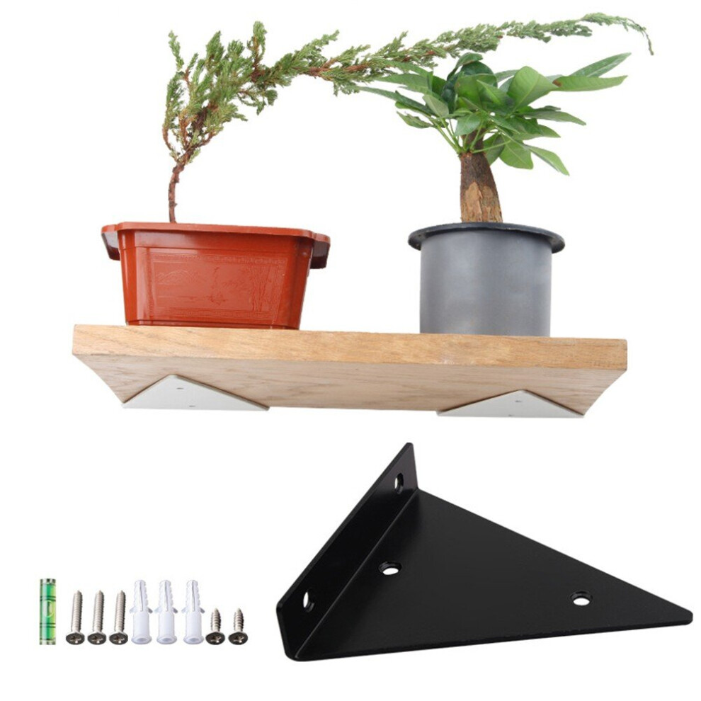 2Pcs Triangle Bracket Support Wall Shelves Right Angle Fixed Bearing Shelf For Living Room Display Decorative Hardware 5063131249132